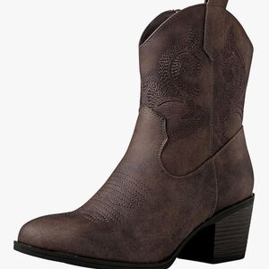 New Sz 10 Brown Cowboy Boots